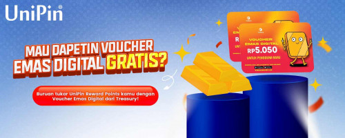 Tukar UniPin Reward Points dengan Voucher Emas Digital dari Treasury!